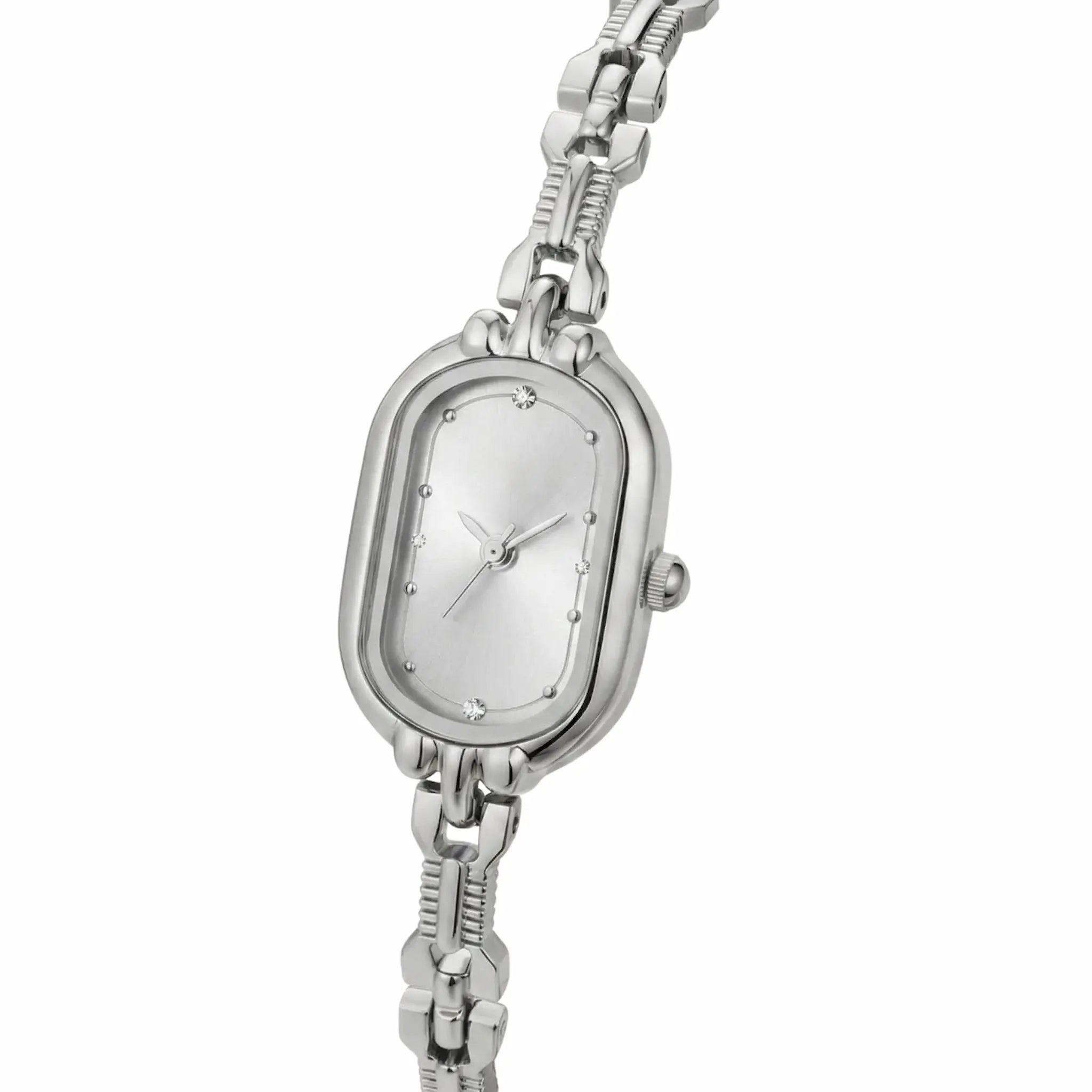 Orologio argento donna raffinato in stile rétro minimal – Vittoria Elarie Milano