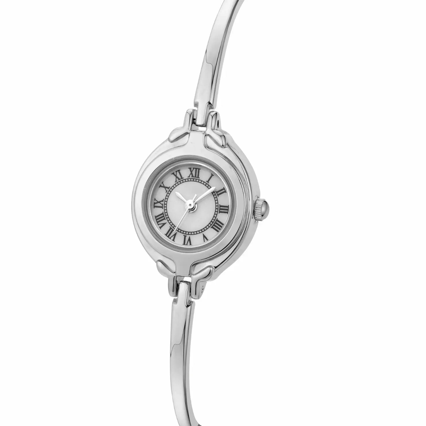 Orologio donna argento rétro elegante con quadrante romano – Sophie Elarie Milano