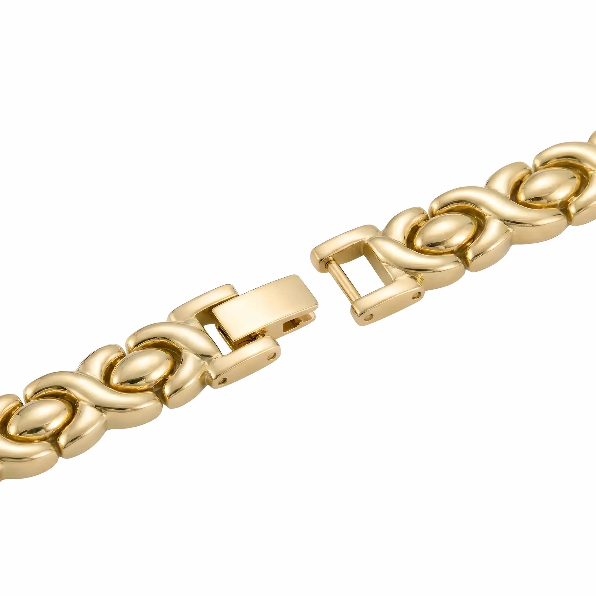 Bracciale gioiello oro in stile vintage anni 80 – Orologio donna Clara Elarie Milano