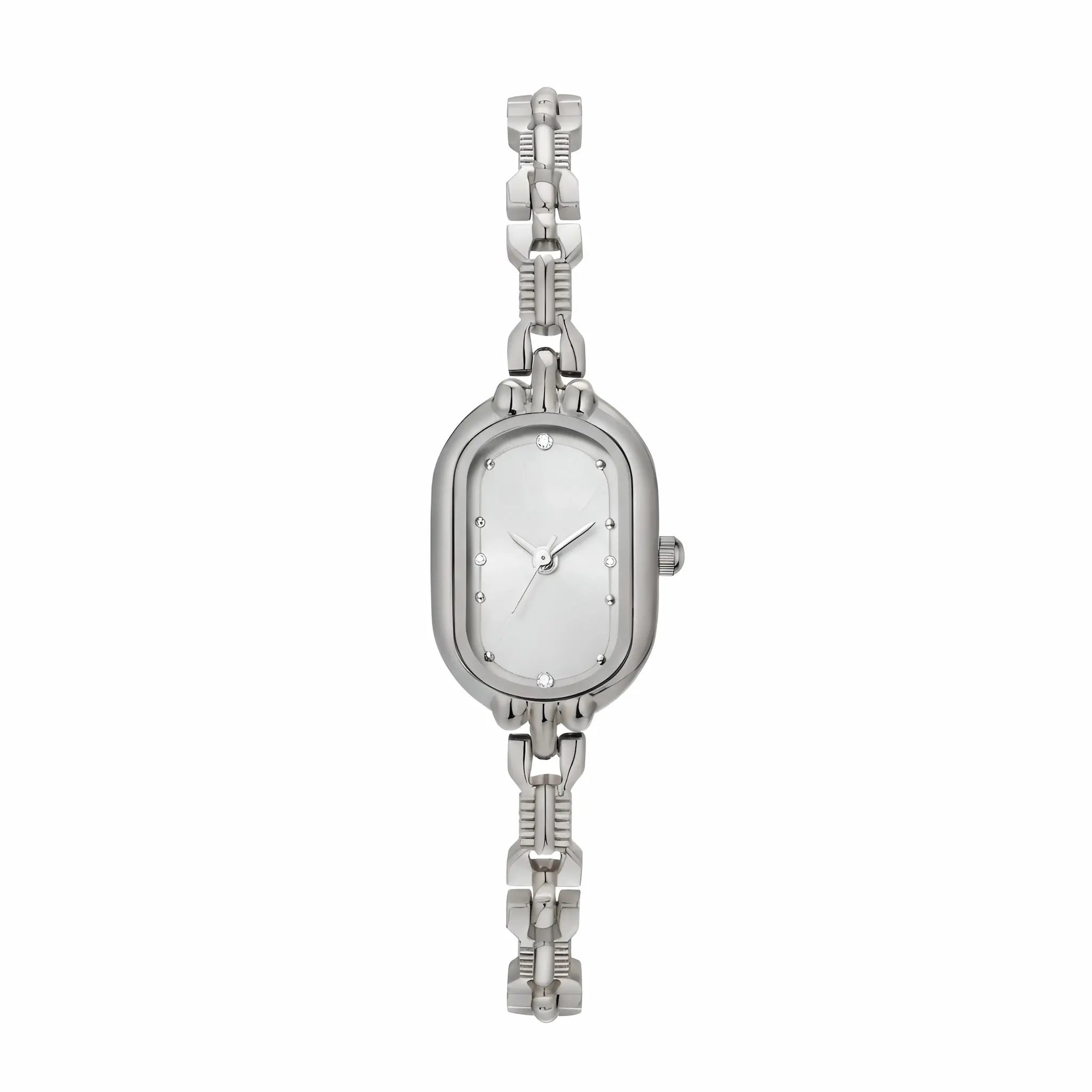 Orologio donna argento rettangolare vintage elegante – Vittoria Elarie Milano