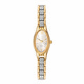 Orologio donna bicolor placcato oro 18k con cinturino oro e argento – Elarie Milano