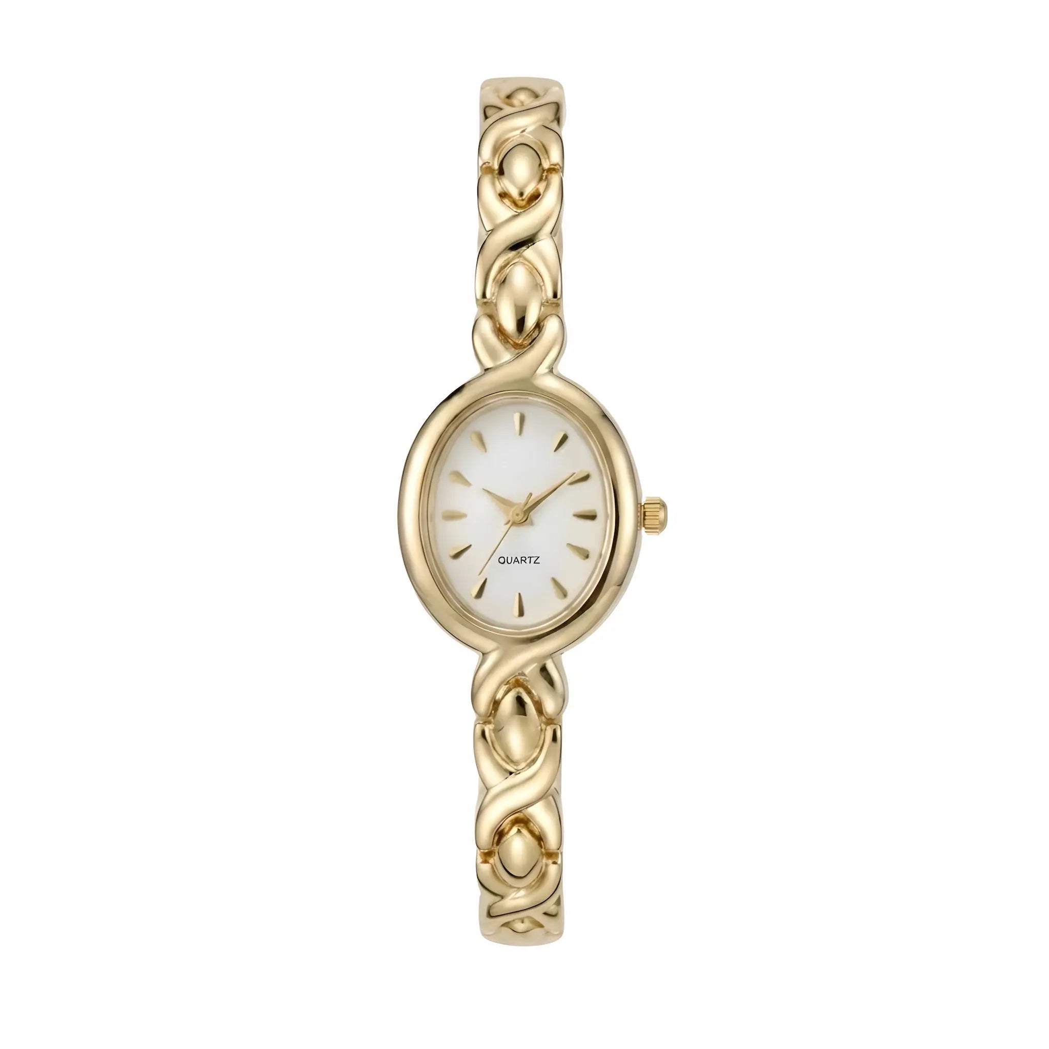 Orologio donna oro vintage retro con bracciale gioiello – Clara Elarie Milano