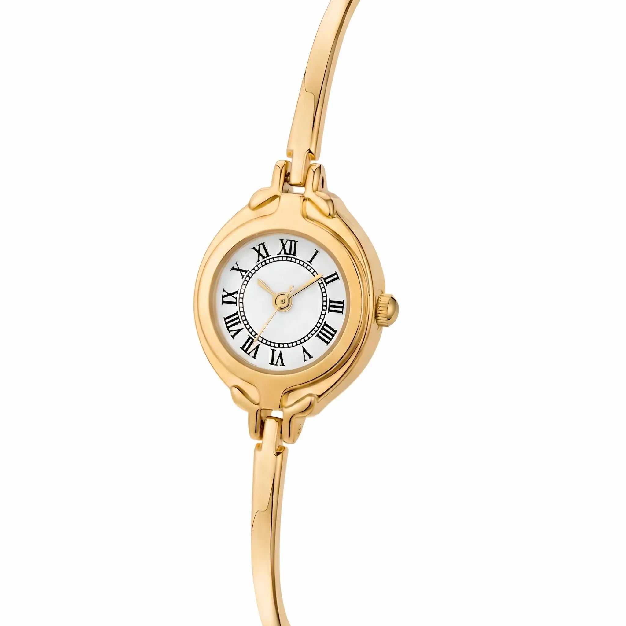 Orologio donna oro rétro elegante con quadrante romano – Sophie Elarie Milano