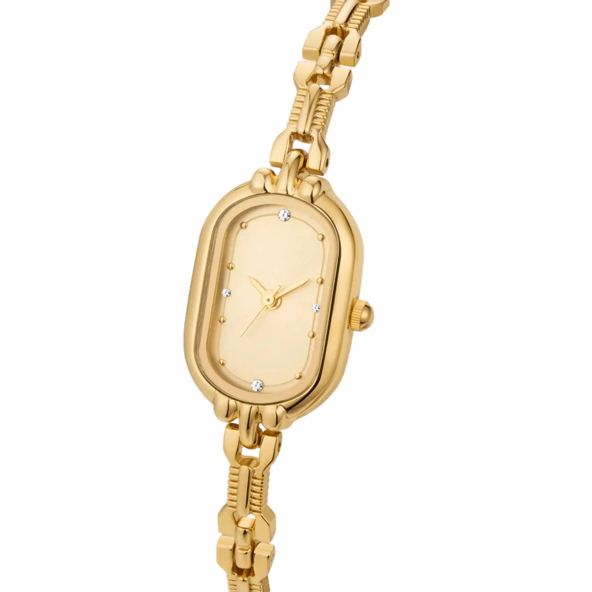 Orologio oro donna raffinato in stile rétro minimal – Vittoria Elarie Milano