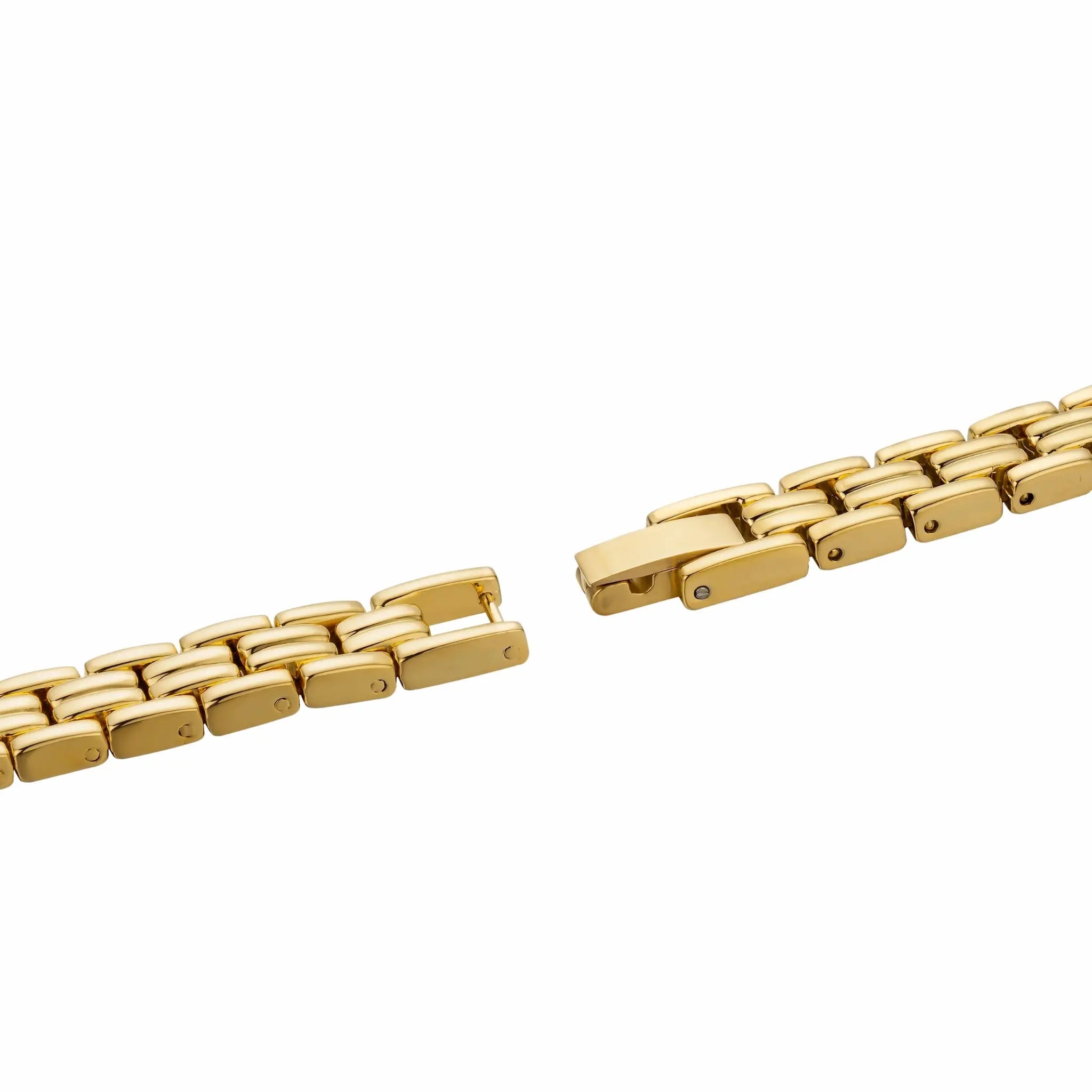 Bracciale donna placcato oro 18k a maglie eleganti – Orologio Elarie Milano