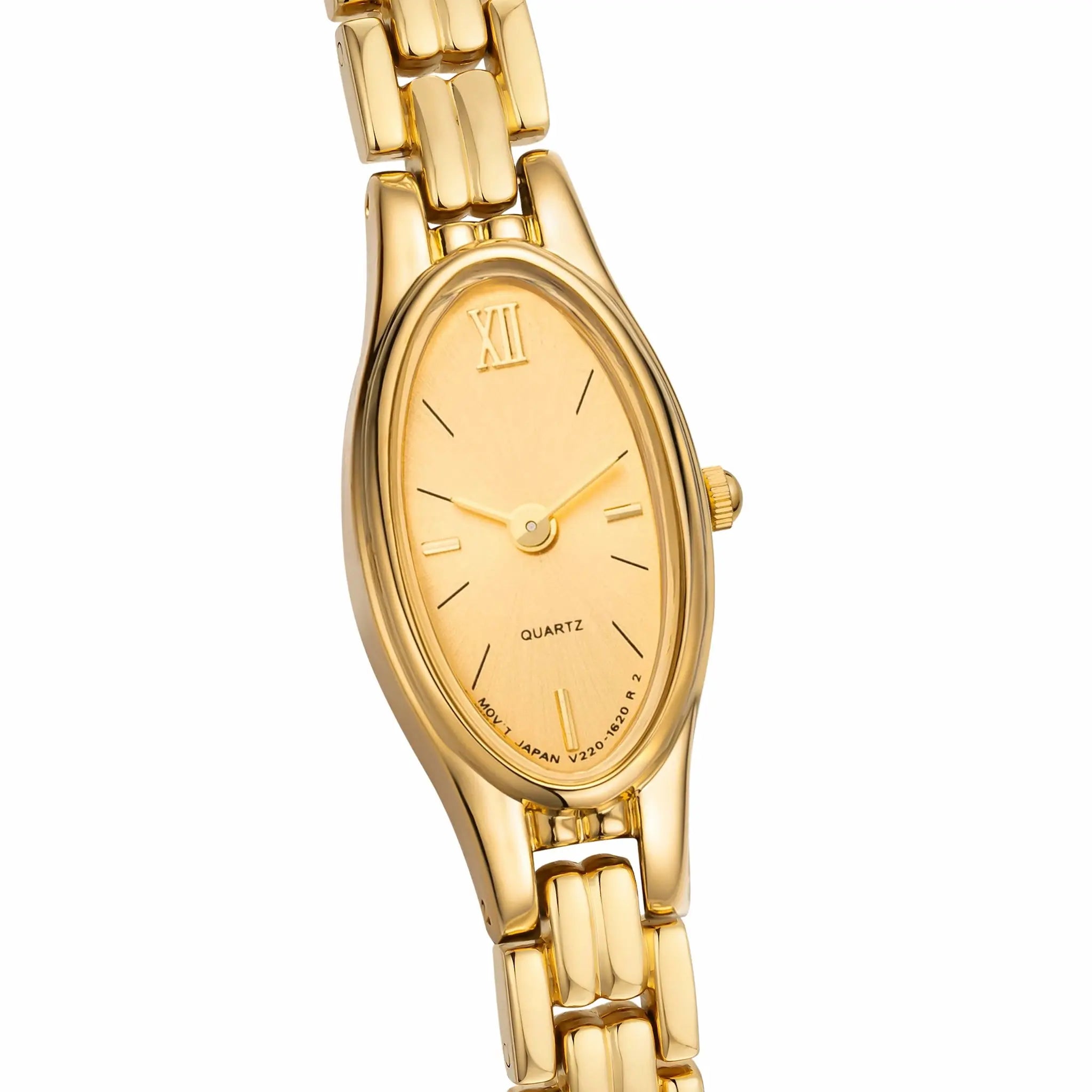Dettaglio quadrante oro 18k con finitura luminosa – Orologio Elarie Milano
